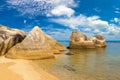 Rocky tropical beach