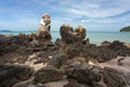 Rocky tropical coastline Royalty Free Stock Photo