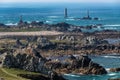 Rocky Ushant island coastline