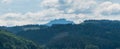 Rocky Velky Rozsutec hill from Nova Bystrica water reservoir dam in Slovakia