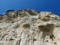 Rocky wall at Sentiero degli Dei Royalty Free Stock Photo