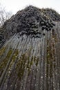Rocky waterfall near Somoska castle, Slovakia