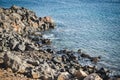 Rocky waters in Playa Blanca Royalty Free Stock Photo