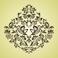 Rococo, baroque element, classic damask, swirls, scrolls, isolated