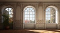 Rococo Decadence: Cornice Interior With Missing Front Wall Royalty Free Stock Photo