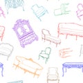 Rococo furniture pattern