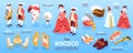 Rococo Isometric Infographics Layout Royalty Free Stock Photo