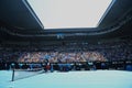 Rod Laver Arena during 2019 Australian Open match at Australian tennis center in Melbourne Park Royalty Free Stock Photo