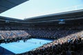 Rod Laver Arena during 2019 Australian Open match at Australian tennis center in Melbourne Park Royalty Free Stock Photo