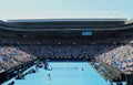 Rod Laver Arena during 2019 Australian Open match at Australian tennis center in Melbourne Park Royalty Free Stock Photo