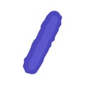 Rod shaped bacilli bacteria cell diagram icon