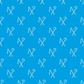 Rod and whip of Pharaoh pattern seamless blue
