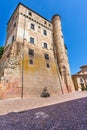 Roddi castle,located in Piedmont, Italy Royalty Free Stock Photo