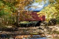 Roddy Road Road Covered Bridge in the Fall Royalty Free Stock Photo