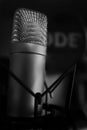 Rode NT1 cardioid condensor microphone with visible logo