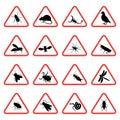 Rodent and pest warning signs 2 Royalty Free Stock Photo