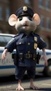 Rodent Rescuers: The Epic Adventures of our Brave Mouse Police Royalty Free Stock Photo