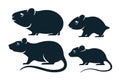 Rodents icons Royalty Free Stock Photo