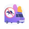 Rodents pest control service abstract concept vector illustration. Royalty Free Stock Photo