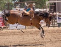 Rodeo Cowboy Losing his Ride