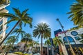 Rodeo drive in Beverly Hills Royalty Free Stock Photo