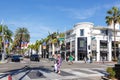 Rodeo Drive luxury shopping boulevard in Beverly Hills Los Angeles in the United States