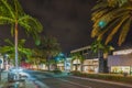 Rodeo Drive by night Royalty Free Stock Photo