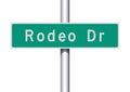 Rodeo Drive road sign