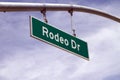Rodeo Drive Street Sign In Beverly Hills, CA Royalty Free Stock Photo