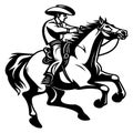 Rodeo horse logo