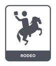 rodeo icon in trendy design style. rodeo icon isolated on white background. rodeo vector icon simple and modern flat symbol for Royalty Free Stock Photo