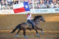 Rodeo Queen with Texas Flag