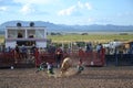 Rodeo in small viliage Royalty Free Stock Photo