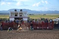 Rodeo in small viliage Royalty Free Stock Photo