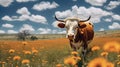 rodeo texas cow Royalty Free Stock Photo