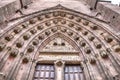 Sky view of church doorway Royalty Free Stock Photo