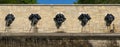 Rodin's Mascarons in Parc de Sceaux - France