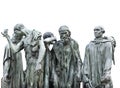 The Burghers of Calais - Statue by Auguste Rodin shows the human doubts of citizens in the Hundred Years\' War,