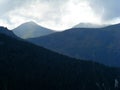 Rodnei mountains landscape in noth romania in eastern Carpathians