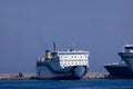 Rodos harbor Royalty Free Stock Photo