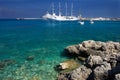 Rodos harbor Royalty Free Stock Photo