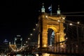 Roebling Suspenion Bridge Royalty Free Stock Photo