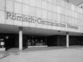 Roemisch Germanisches (Roman Germanic) museum in Koeln, black an