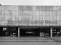 Roemisch Germanisches (Roman Germanic) museum in Koeln, black an