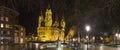 roermond city netherlands church high definition panorama at night