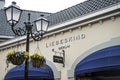 Roermond Netherlands 07.05.2017 Liebeskind designer Handbag Store Logo at the Mc Arthur Glen Designer Outlet shopping