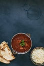 Rogan Josh lamb curry served in traditional  dish Royalty Free Stock Photo