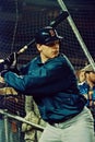 Roger Clemens taking batting practice Royalty Free Stock Photo