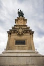Roger De Lauria Statue on the Balcon Tarragona Spain Royalty Free Stock Photo