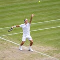 Roger Federer at Wimbledon Royalty Free Stock Photo